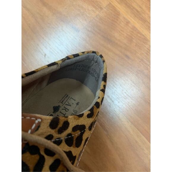 Spring Step Women's Brown Tan L’Artiste Leopard Oxford Shoes Size 35 - Picture 10 of 12